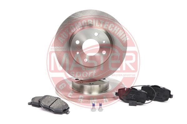 Master-sport 201201271 Brake discs with pads front non-ventilated, set 201201271