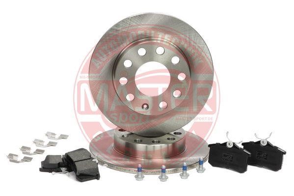 Master-sport 201002610 Brake discs with pads rear non-ventilated, set 201002610