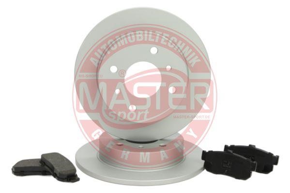 Master-sport 201002150 Brake discs with pads rear non-ventilated, set 201002150