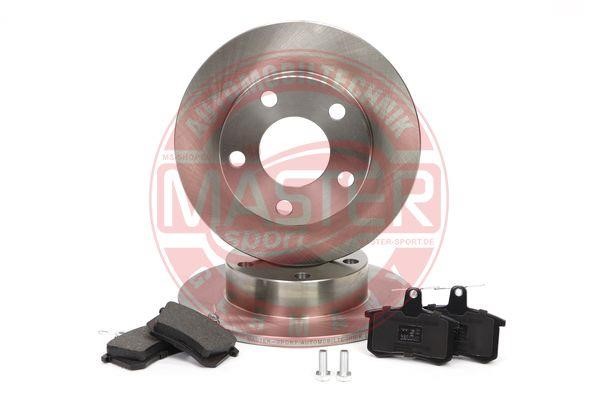 Master-sport 201002240 Brake discs with pads rear non-ventilated, set 201002240