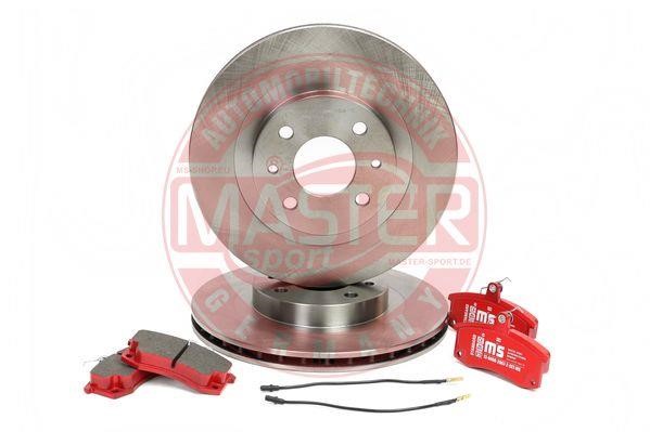 Master-sport 201401450 Front ventilated brake discs with pads, set 201401450
