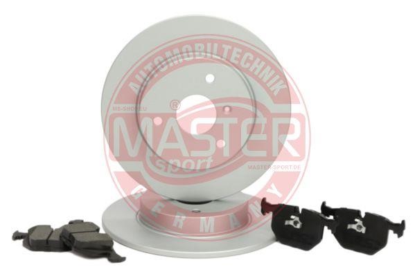 Master-sport 200901360 Brake discs with pads front non-ventilated, set 200901360