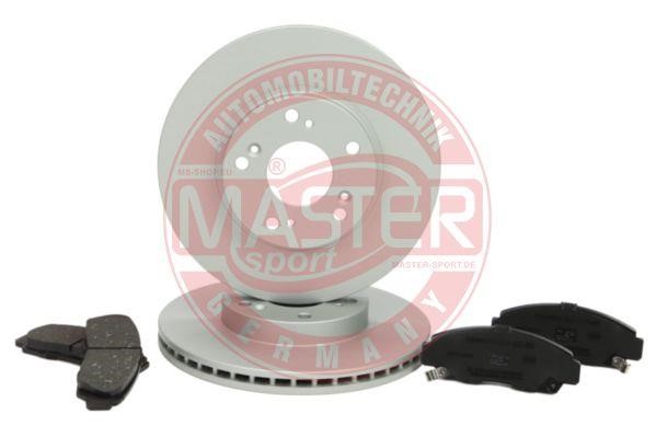 Master-sport 202301091 Front ventilated brake discs with pads, set 202301091