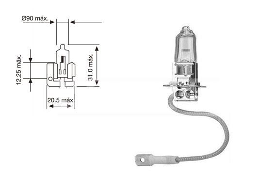 Carpriss 79780247 Halogen lamp 12V H3 55W 79780247