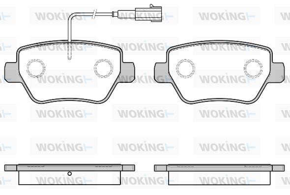 Woking P1794301 Brake Pad Set, disc brake P1794301