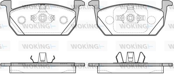 Woking P1610300 Brake Pad Set, disc brake P1610300