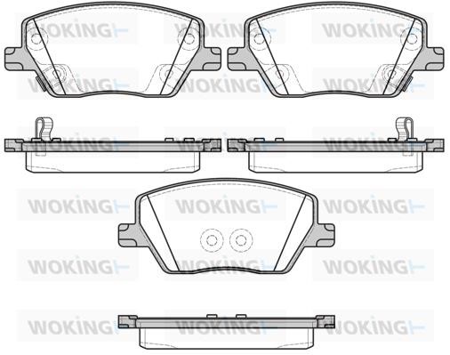 Woking P1795302 Brake Pad Set, disc brake P1795302