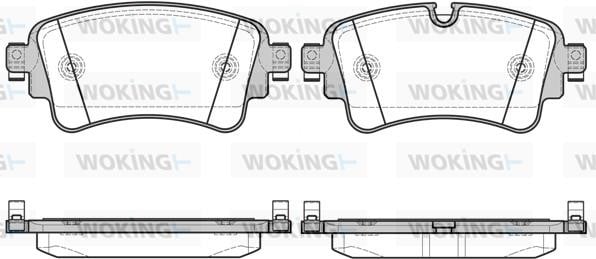 Woking P1769308 Brake Pad Set, disc brake P1769308