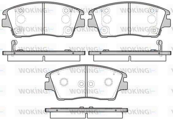 Woking P1776302 Brake Pad Set, disc brake P1776302