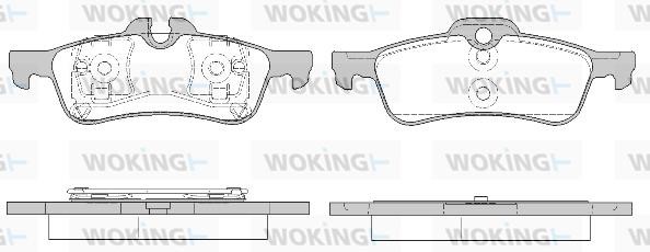 Woking P962320 Rear disc brake pads, set P962320