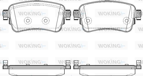 Woking P1620300 Brake Pad Set, disc brake P1620300