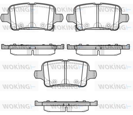 Woking P1728302 Brake Pad Set, disc brake P1728302