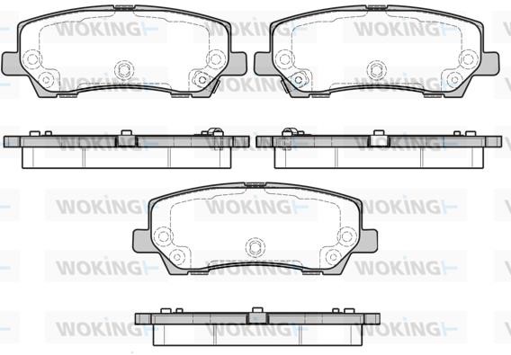 Woking P1721315 Brake Pad Set, disc brake P1721315