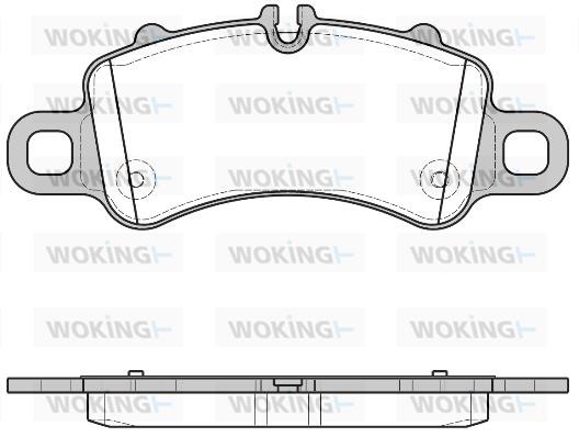 Woking P1613300 Brake Pad Set, disc brake P1613300