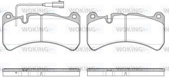 Woking P1092311 Brake Pad Set, disc brake P1092311
