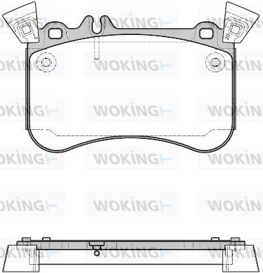 Woking P1565310 Brake Pad Set, disc brake P1565310