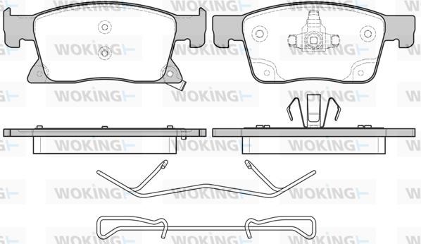 Woking P1779302 Brake Pad Set, disc brake P1779302