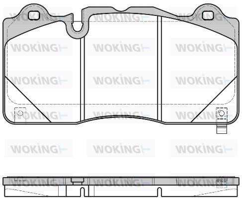 Woking P1545312 Brake Pad Set, disc brake P1545312