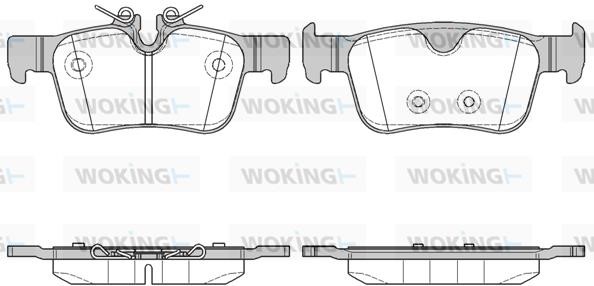 Woking P1451310 Rear disc brake pads, set P1451310