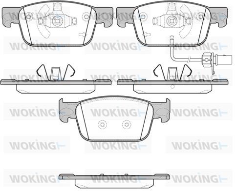 Woking P1792301 Brake Pad Set, disc brake P1792301