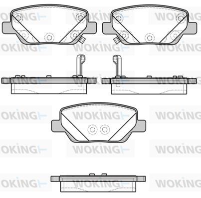 Woking P1600302 Brake Pad Set, disc brake P1600302