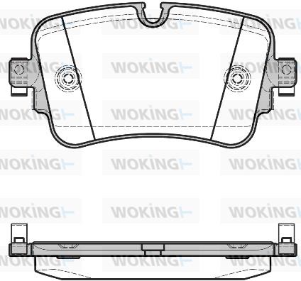 Woking P1768308 Brake Pad Set, disc brake P1768308