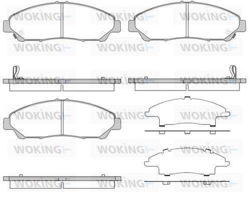 Woking P13693.02 Brake Pad Set, disc brake P1369302
