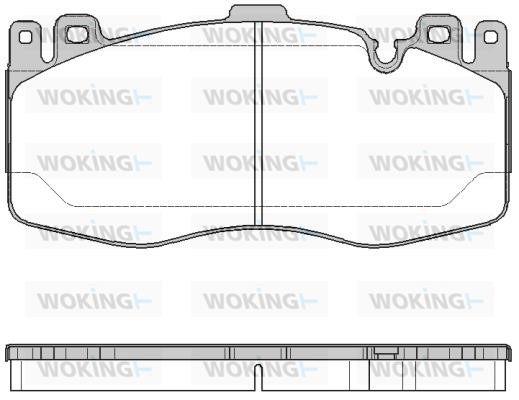 Woking P16423.00 Front disc brake pads, set P1642300
