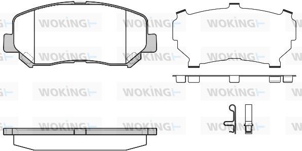 Woking P1413324 Brake Pad Set, disc brake P1413324