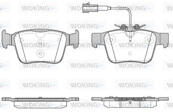 Woking P1622302 Brake Pad Set, disc brake P1622302