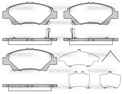 Woking P1258342 Brake Pad Set, disc brake P1258342