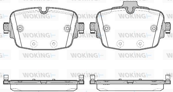Woking P16393.00 Front disc brake pads, set P1639300