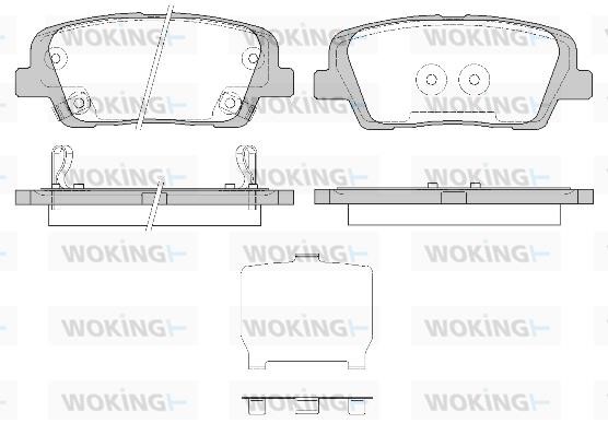 Woking P13743.42 Rear disc brake pads, set P1374342