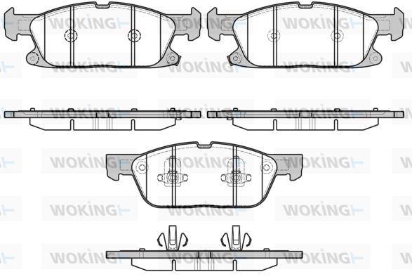 Woking P1757302 Brake Pad Set, disc brake P1757302