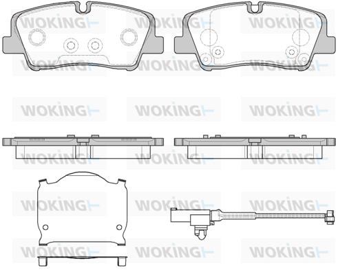 Woking P17873.10 Front disc brake pads, set P1787310