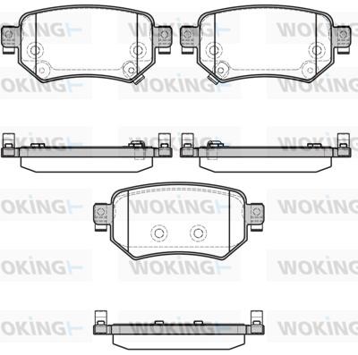 Woking P1782302 Brake Pad Set, disc brake P1782302
