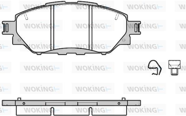 Woking P1771304 Brake Pad Set, disc brake P1771304