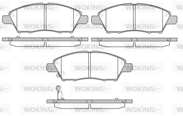 Woking P13103.01 Front disc brake pads, set P1310301