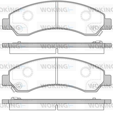Woking P1556304 Brake Pad Set, disc brake P1556304