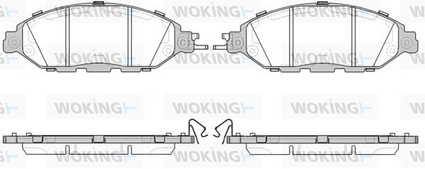 Woking P1418315 Brake Pad Set, disc brake P1418315