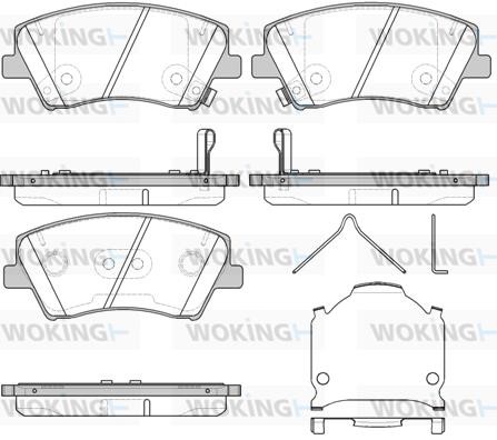 Woking P1512304 Brake Pad Set, disc brake P1512304
