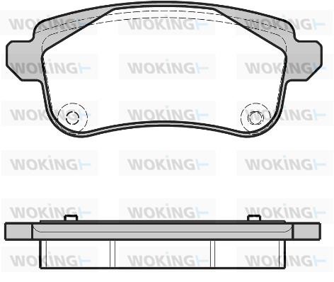 Woking P1287330 Brake Pad Set, disc brake P1287330