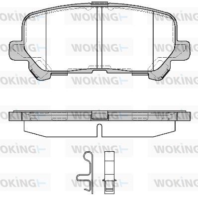 Woking P13703.02 Front disc brake pads, set P1370302