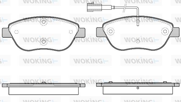 Woking P959345 Brake Pad Set, disc brake P959345