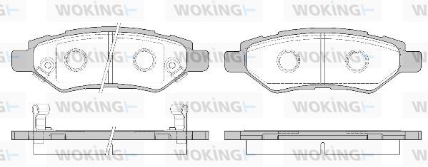 Woking P12353.02 Rear disc brake pads, set P1235302