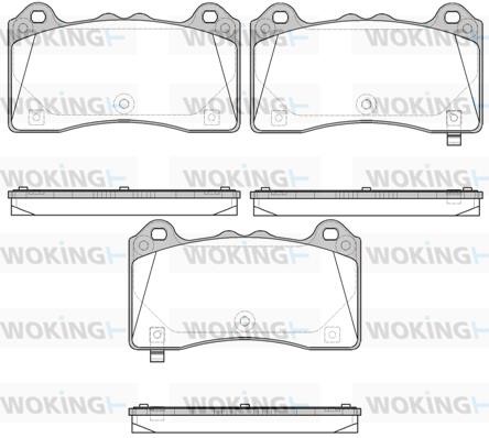 Woking P16363.02 Front disc brake pads, set P1636302