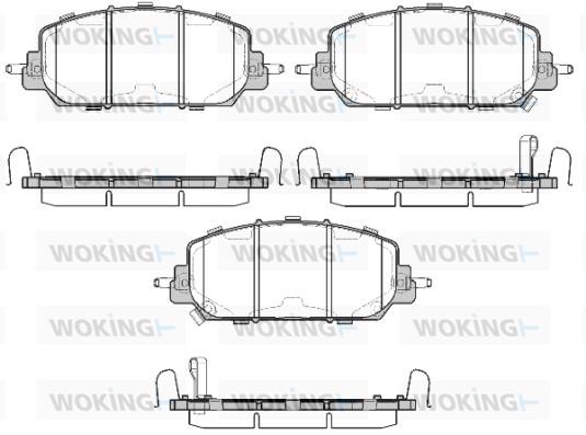 Woking P14083.22 Front disc brake pads, set P1408322