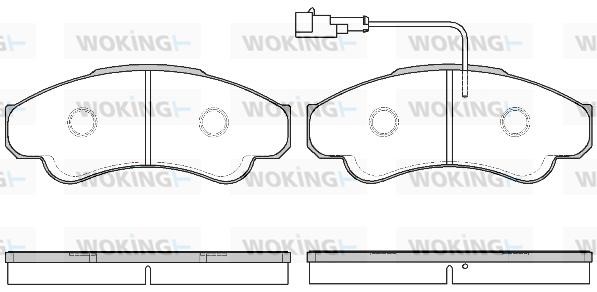 Woking P8593.11 Front disc brake pads, set P859311