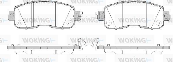 Woking P14173.04 Front disc brake pads, set P1417304