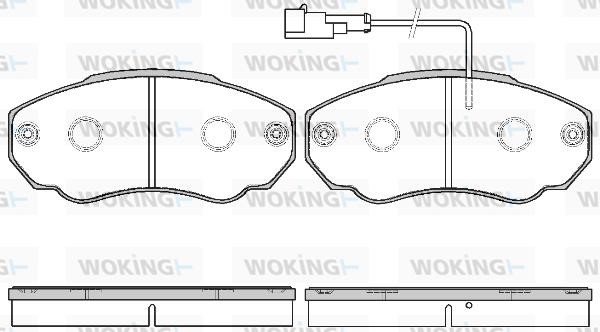 Woking P8603.21 Brake Pad Set, disc brake P860321